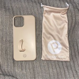 Loopy sandstone iPhone 12 Pro Max - righty